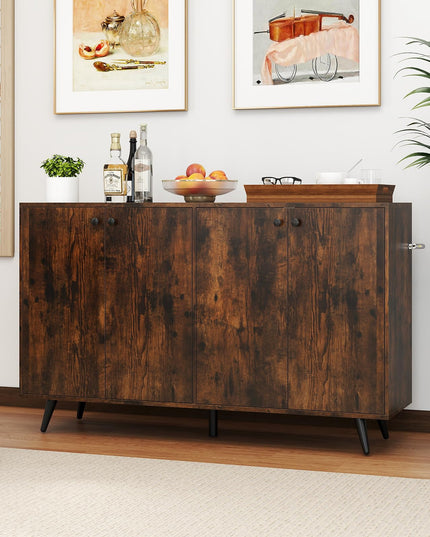Giantex Buffet Sideboard with 5 Position Adjustable Shelves