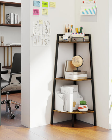 GIANTEX 3-Tier Ladder Shelf & Corner Shelf Set