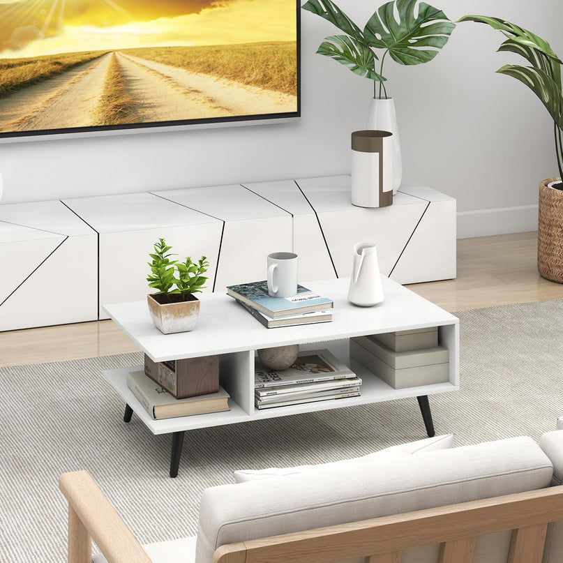 Giantex Coffee Table with Storage for Living Room