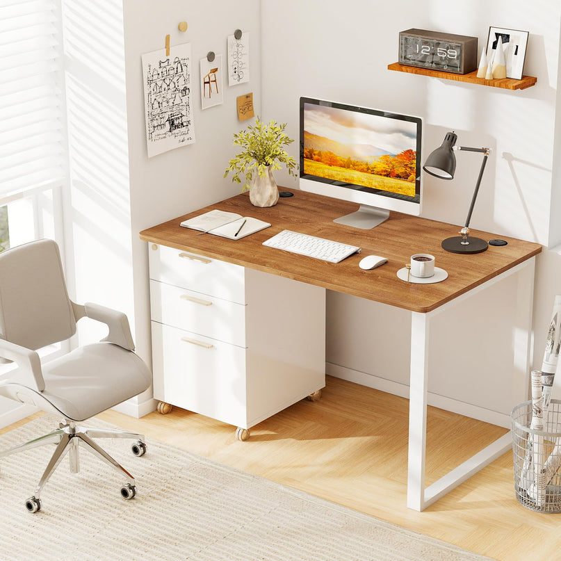 Giantex Universal Wood Table Top 48 x 30 inch Solid One-Piece Desk top