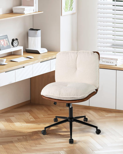 Giantex Armless Office Chair with Wheels