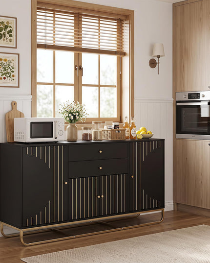 GIANTEX Modern Sideboard Buffet Cabinet with Storage & 2 Drawers