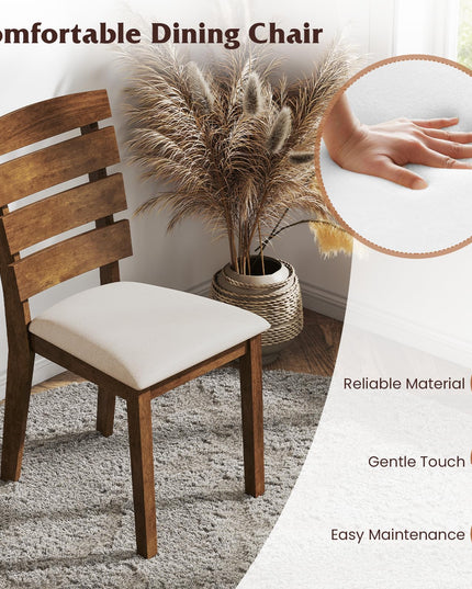 Giantex Wooden Dining Chairs Set for Living Dining Room