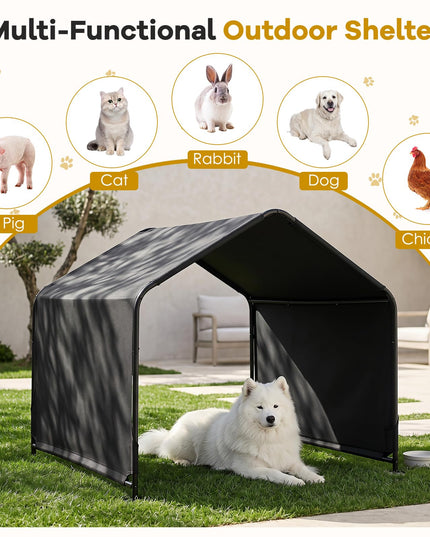 Giantex Outdoor Dog Shade Shelter with Waterproof Canopy