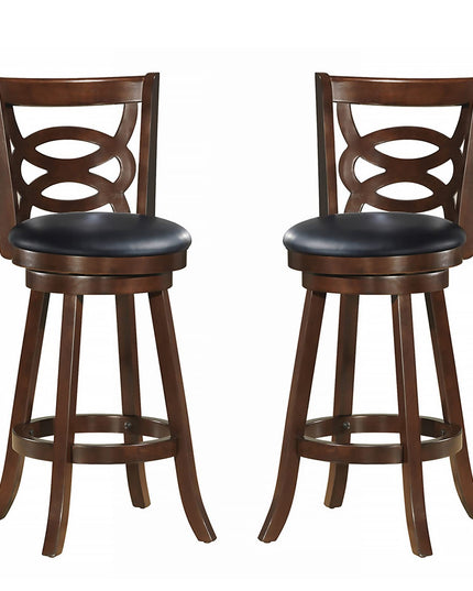 Giantex Bar Stools, Counter Height Dining Chair, Fabric Upholstered 360 Degree Swivel