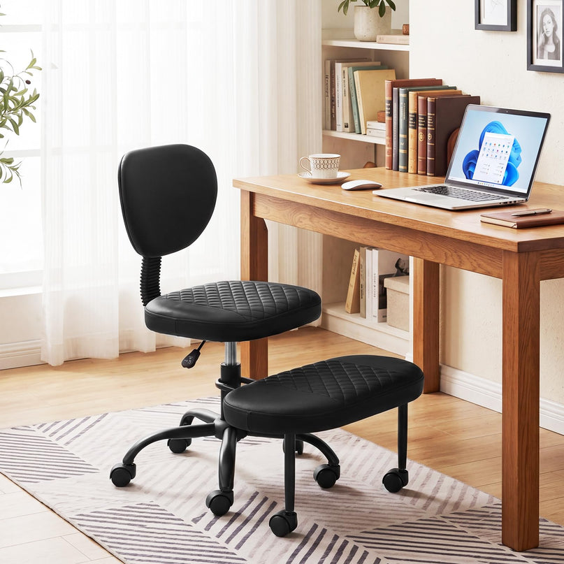 Giantex Ergonomic Criss Cross Meditation Chair with Wheels