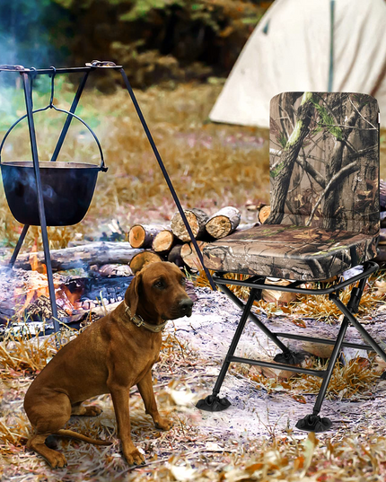 Giantex Hunting Chairs for Blinds - 360° Swivel Silent Hunter Chair