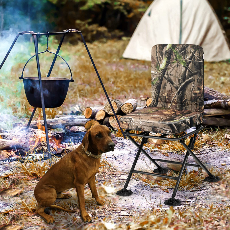Giantex Hunting Chairs for Blinds - 360° Swivel Silent Hunter Chair