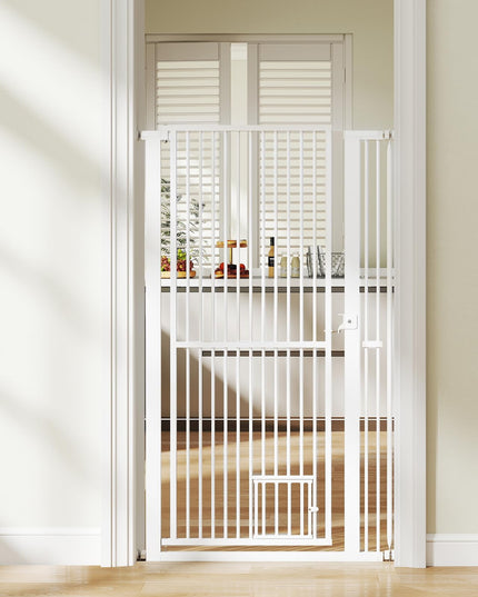 Giantex 59'' Extra Tall Pet Gate for Large Dogs & Cats | Adjustable 30.5''–41'' Wide Dog Gate