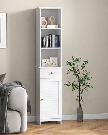 Giantex Narrow Floor Storage Cabinet with Adjustable Shelves