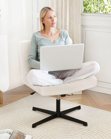 Cross Legged Office Chair - Giantex