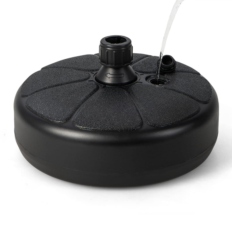 Giantex Fillable Umbrella Base, Water and Sand Filled Umbrella Stand, Fits 1.5" Patio Umbrella Pole