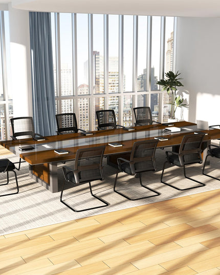 Giantex Office Guest Chair, Office Guest Conference Chair w/Lumbar Support Ergonomic Backrest