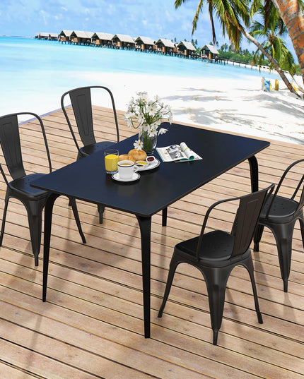 Giantex Metal Dining Chairs Set of 4