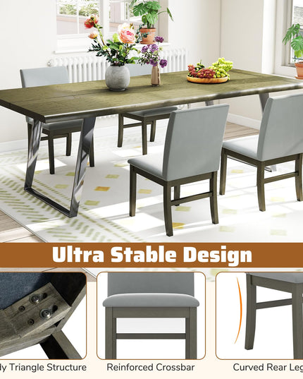 Giantex Upholstered Dining Chairs Set for Restaurant