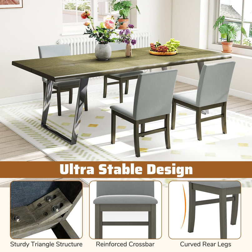 Giantex Upholstered Dining Chairs Set for Restaurant