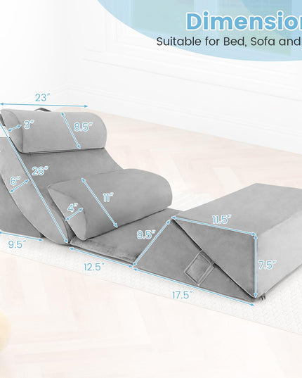 Giantex 7 PCS Orthopedic Bed Wedge Pillow Set