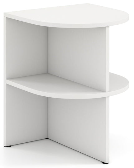 Giantex 2-Tier Half Moon Sofa Side Tables