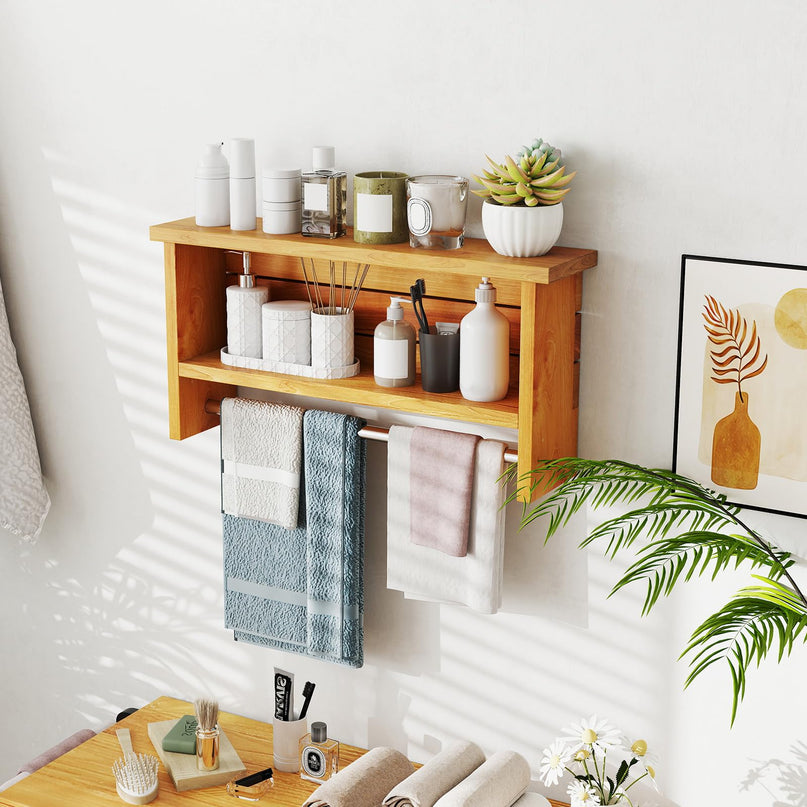 Giantex Bathroom Wall-Mounted Storage Shelf