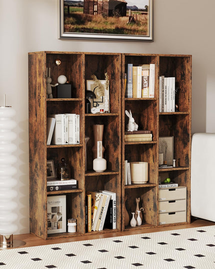 Giantex Floor Standing Open Bookshelf w/Storage Shelves