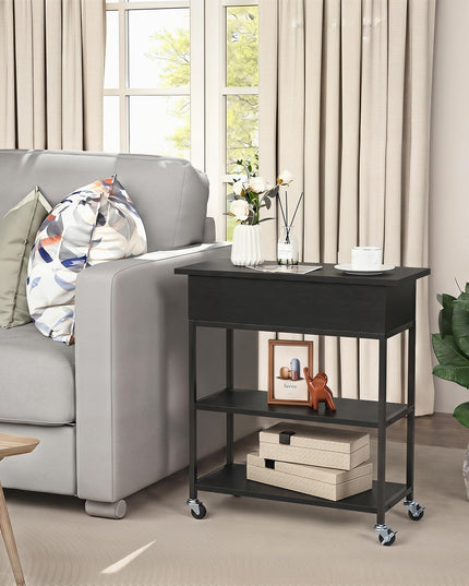 Giantex Lift Top End Table with Charging Station