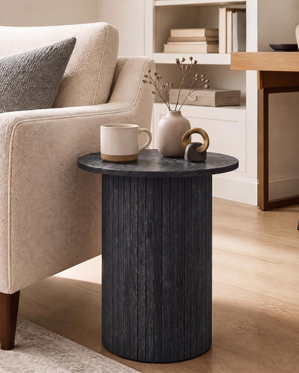 GIANTEX 22.5" Wooden Round Side Table (1/2)