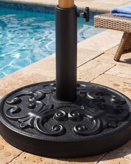 Giantex 27 lbs Patio Umbrella Base Pre-Filled Cement Weighted Umbrella Base