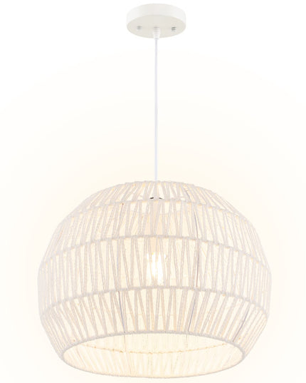 Suspension en rotin style ferme Giantex