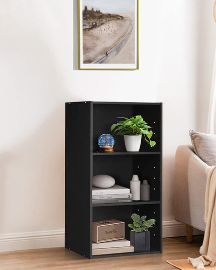 3 Shelf Bookcase Book Shelves Open Storage Cabinet