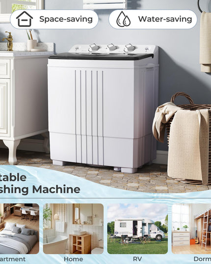 Giantex Portable Washing Machine 20 LBS Washer & Spinner Combo