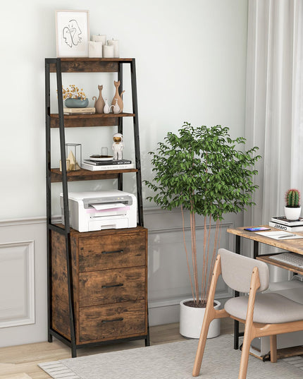 Giantex Ladder Bookshelf with Drawers