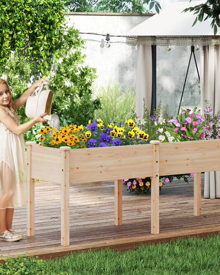 73" L x 23" W x 30" H Raised Garden Bed with Drain Hole
