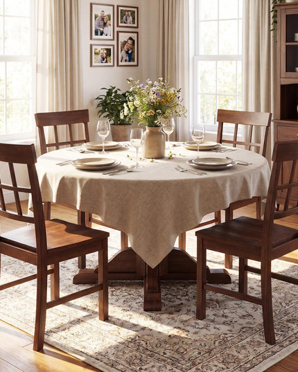 Giantex Wooden Dining Chairs Set of 2/4 with Window Back & Contoured Seat