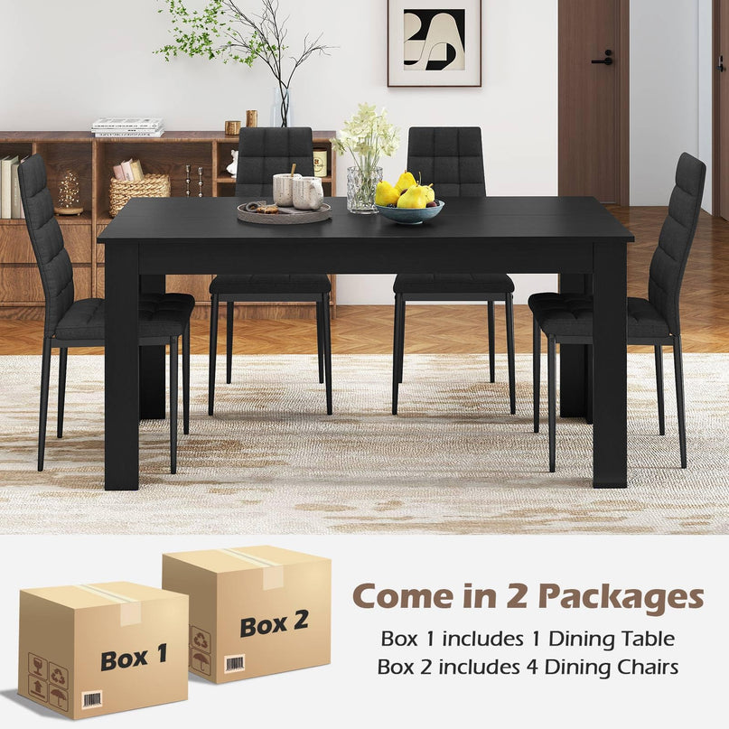Giantex 5/9-Pieces Dining Table Set for 4/8 63" Large Kitchen Table