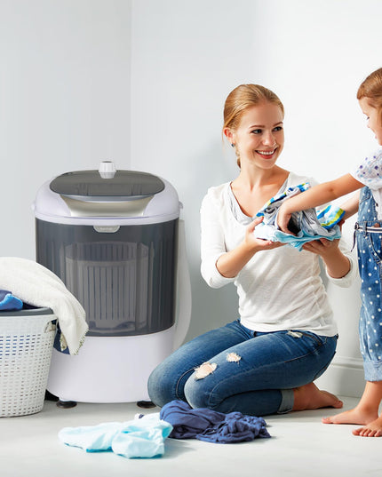 Giantex Portable Mini Washing Machine, Clothes Washer and Spinner Combo, 5.5 LBS Capacity