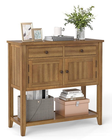 Giantex Buffet Cabinet with Storage Shelf, 2 Drawers