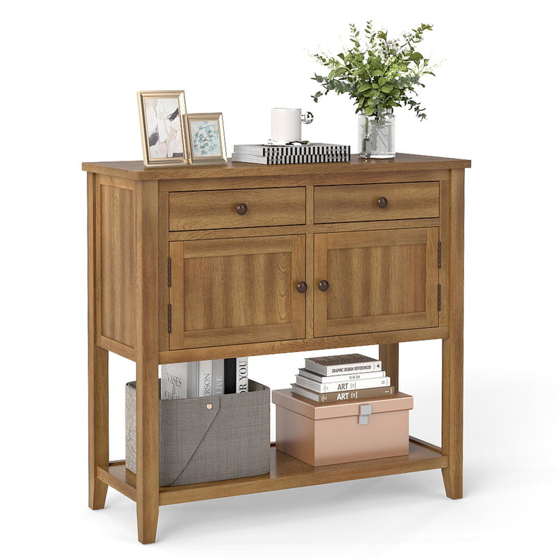 Giantex Buffet Cabinet with Storage Shelf, 2 Drawers