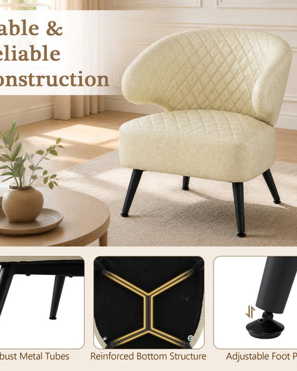 Giantex Mid Century Modern Accent Chair for Living Room Bedroom Office Small Space