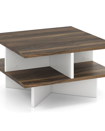 Giantex Square Coffee Table with Storage for Living Room