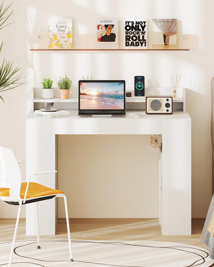 Giantex 43" Home Office Computer Desk with Charging Station