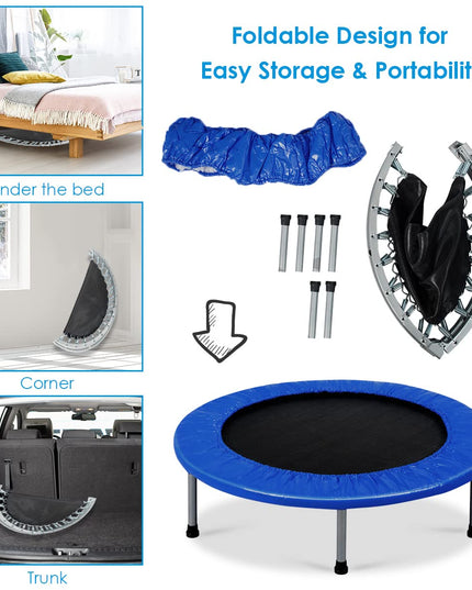 Giantex 36"  Foldable Rebounder Trampoline for Adults