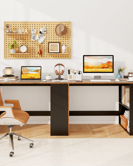 Giantex Petit Bureau avec Étagère pour Chambre à Coucher