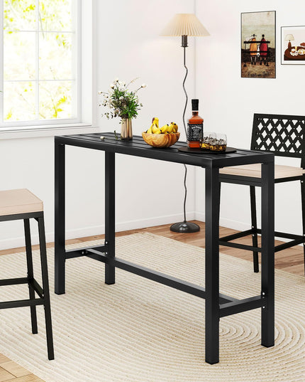 Table de bar rectangulaire d'extérieur Giantex à hauteur de comptoir