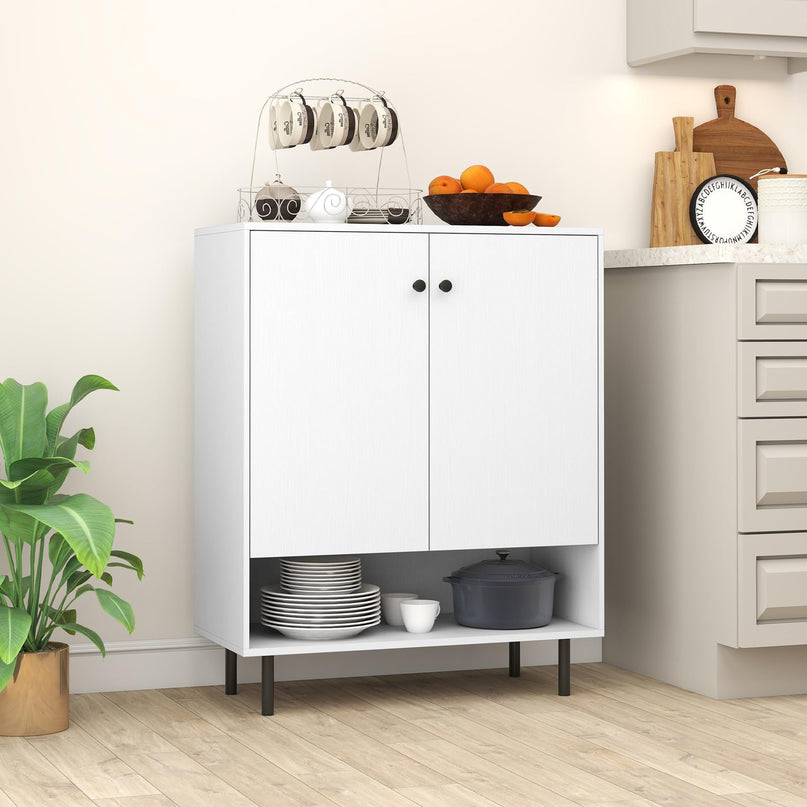 Giantex Sideboard Buffet Cabinet with Adjustable Shelf & Anti Tipping Kit