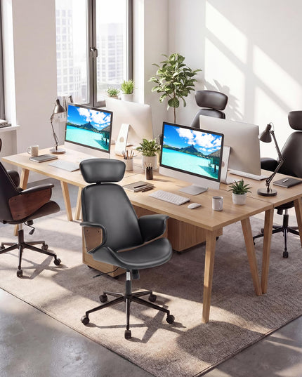 Giantex Ergonomic Office Chair with Headrest for Home Office & Study
