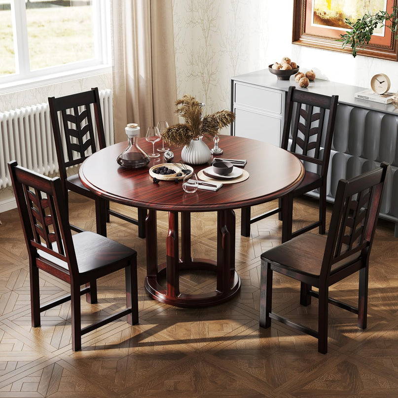 Giantex Wooden Dining Chairs Set of 2/4