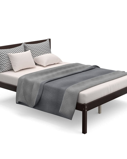 Giantex Wood Platform Bed Frame No Spring Needed Bed Mattress Foundation