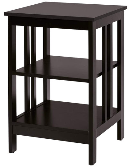 Giantex Nightstand 3-Tier Sofa Side Table W/Reinforced Bars and Stable Structure