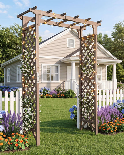 Giantex 216cm Garden Arch Trellis
