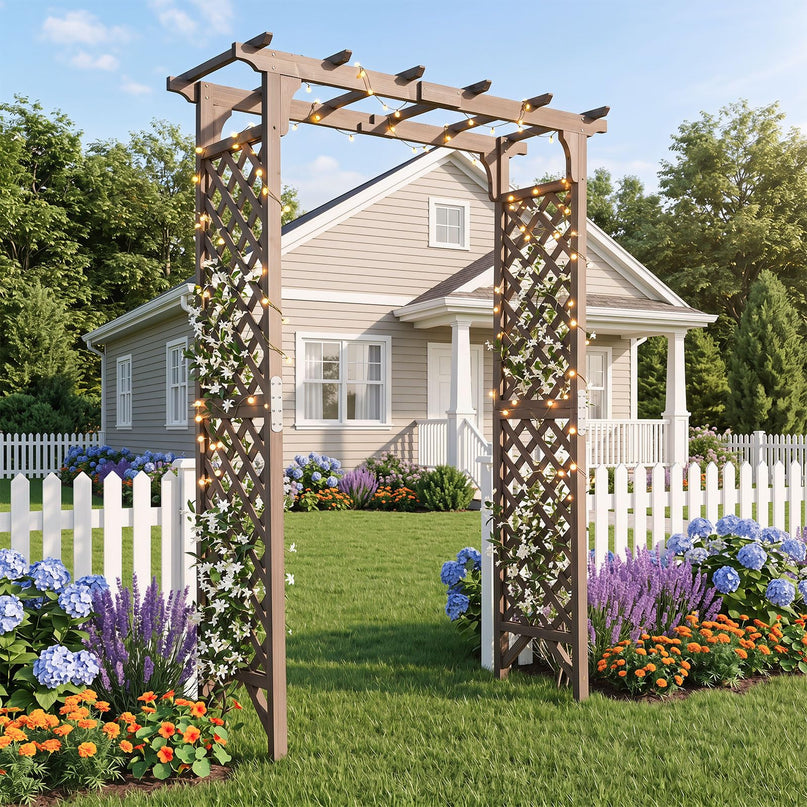Giantex 216cm Garden Arch Trellis